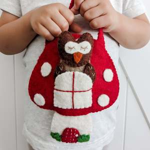 On The Go Play: Felt Puppet Play Bag Set - Woodland