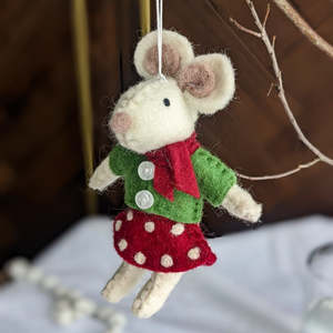 Pashom: Christmas Decor - Felt Christmas Mouse | 2 Variants