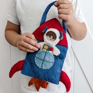 Felt Puppet Play Bag Set - Outer Space