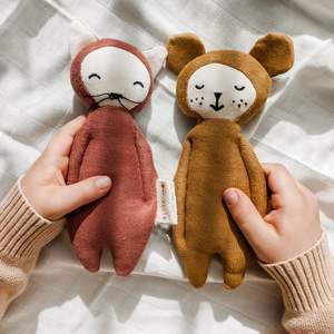 Fabelab | Organic Cotton Soft Animal Rattles (3 Styles)