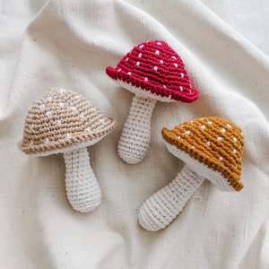 Mushroom Toadstool Rattles