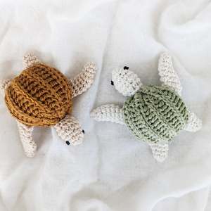 Rattles And Teethers: Crochet Turtle Rattles
