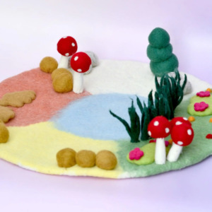 Farm: Tara Treasures | Felt Mat - Four Seasons Playscape (Small)