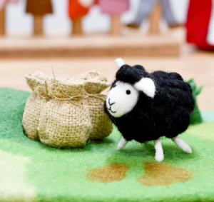 Farm: Tara Treasures | Felt Animal - Black Sheep Nursery Rhyme Set
