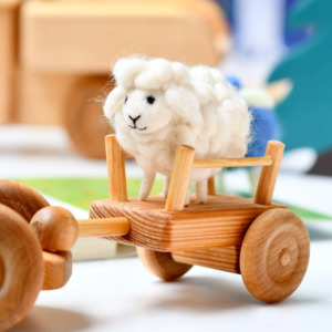 Tara Treasures | Felt Animal - White Sheep