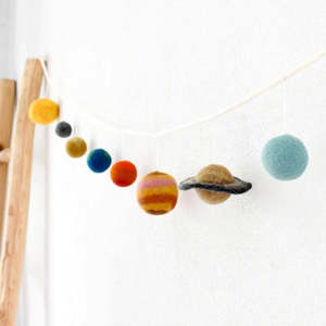 Tara Treasures | Felt Garland - Solar System