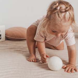 Felt Balls And Pebbles: Cream Felt Ball | Extra Large