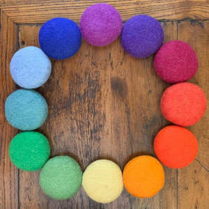 Felt Balls And Pebbles: Goethe Felt Balls | Large (Set of 12)