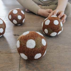 Felt Balls And Pebbles: Magical Mushroom Felt Ball | 5 Colours