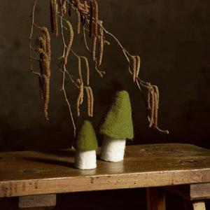 Muskhane Felt Morel Mushrooms | Olive