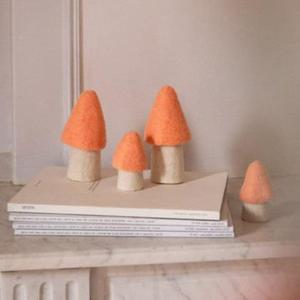 Muskhane France: Muskhane Felt Morel Mushrooms | Apricot Blush