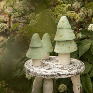 Muskhane France: Muskhane Felt Fir Christmas Trees | Mint Green - last ones!
