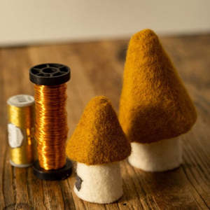Muskhane Felt Morel Mushrooms | Gold