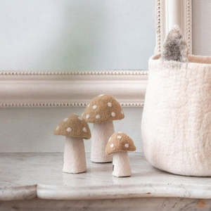 Muskhane Felt Dotty Mushrooms | Nude