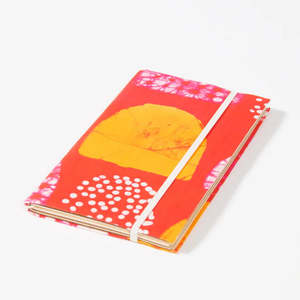 Treeless Batik Fabric Cover Journal - Sunset