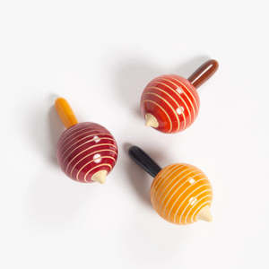 Hand Turned Spinning Tops