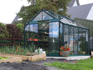 Fairway Fern Haven Glasshouse 8x12ft (Deluxe, ROCK SOLID) (Green Edition) 4mm tempered glass