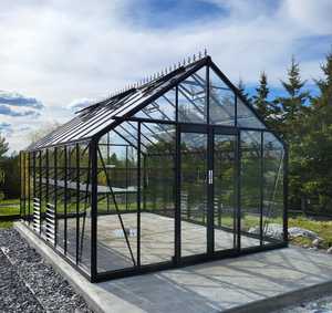 Fairway Obsidian Haven Glasshouse 12x18ft (Deluxe, ROCK SOLID) 4mm tempered glass