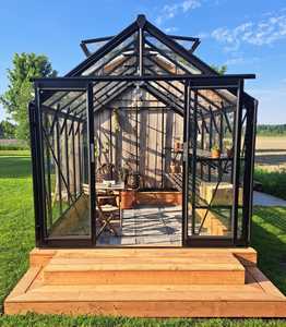Fairway Obsidian Haven Glasshouse 8x12ft (Deluxe, ROCK SOLID) 4mm tempered glass