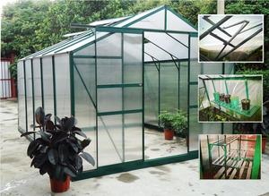 Products: Greenhouse 8.3×10.33ft +Shelvings +Autovents