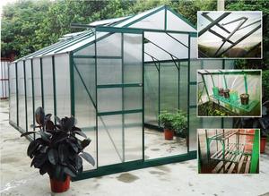 Products: Greenhouse 8.3×12.36ft +Shelvings +Autovents