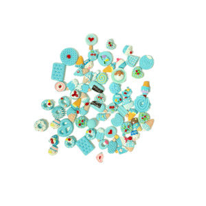 accessory: Blue Lolly Mix - Pk of 6