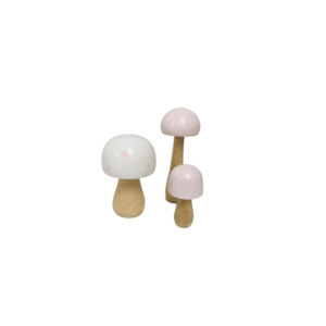 Best Sellers: Wooden Toadstools - Set of 3