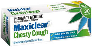 Cough And Cold: MAXICLEAR Chesty Cough Tablets 30