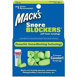 Ear Care: MACKS Snore Blockers 12