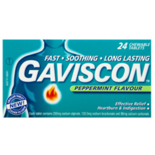 Digestive Care: GAVISCON Peppermint 24 tablets
