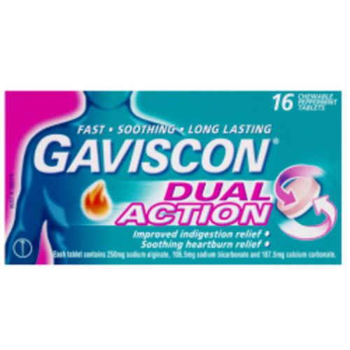 GAVISCON Dual Action 16 tablets