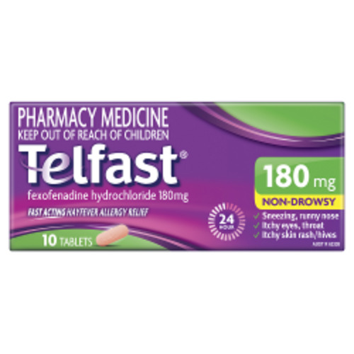 TELFAST 180mg 10 tablets