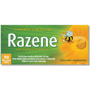 Allergies And Sinus Care: RAZENE 90 tablets