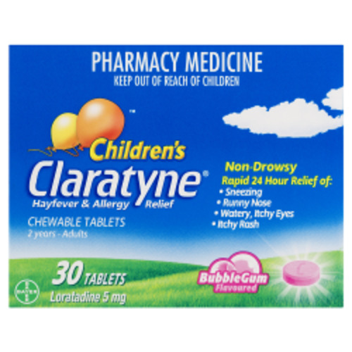 CLARATYNE Child Chew Bubble Gum 30 tablets