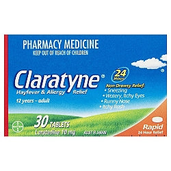 Allergies And Sinus Care: CLARATYNE 30 tablets
