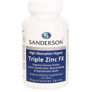 Health Supplements: SANDERSON Triple Zinc FX 100 Tablets