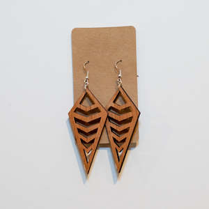 Wooden Ladder Drop Earrings