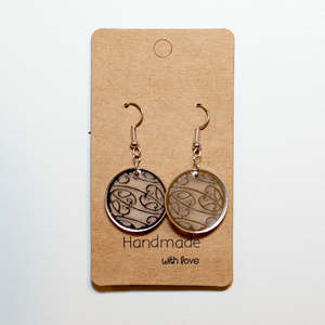 Giftsforher: Silver Round Drop Earrings