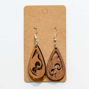 Giftsforher: Wooden Ahi Drop Earrings