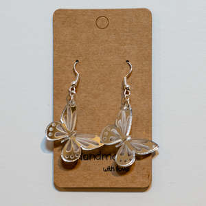 Silver Butterfly Earrings