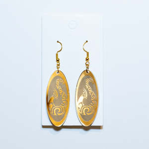 Giftsforher: Golden Matau Drop Earrings