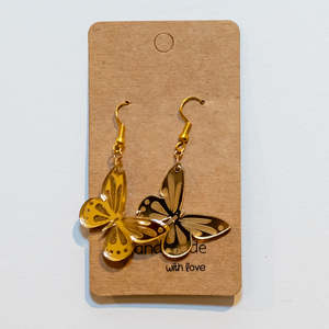 Giftsforher: Golden Butterfly Earrings