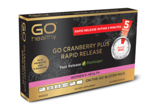 Go Healthy: GO HEALTHY Cranberry Plus Rapid Release 10 VegeCapsules