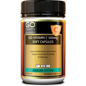 GO Vitamin C 500mg Soft Capsules 100 Capsules