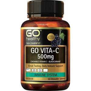 GO Vita-C 500mg Blackcurrent 50 Chew