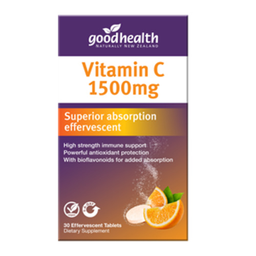 Good Health: Good Health Vitamin C 1500mg - 30 Effervescent Tablets