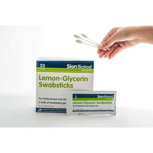 Denture Care: Lemon-Glycerin Swabsticks - Pack of 3