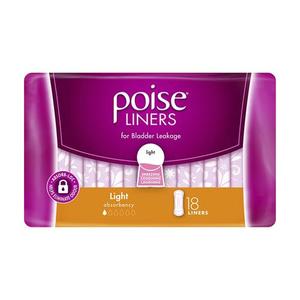 Incontinence: POISE Liners Light 18