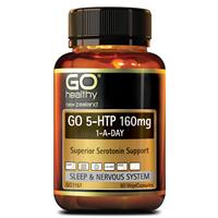 Sleep Anxiety Stress: GO 5HTP 160mg 1-A-Day 60caps
