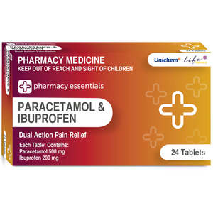Pharmacy Essentails Paracetamol + Ibuprofen 24 Tablets